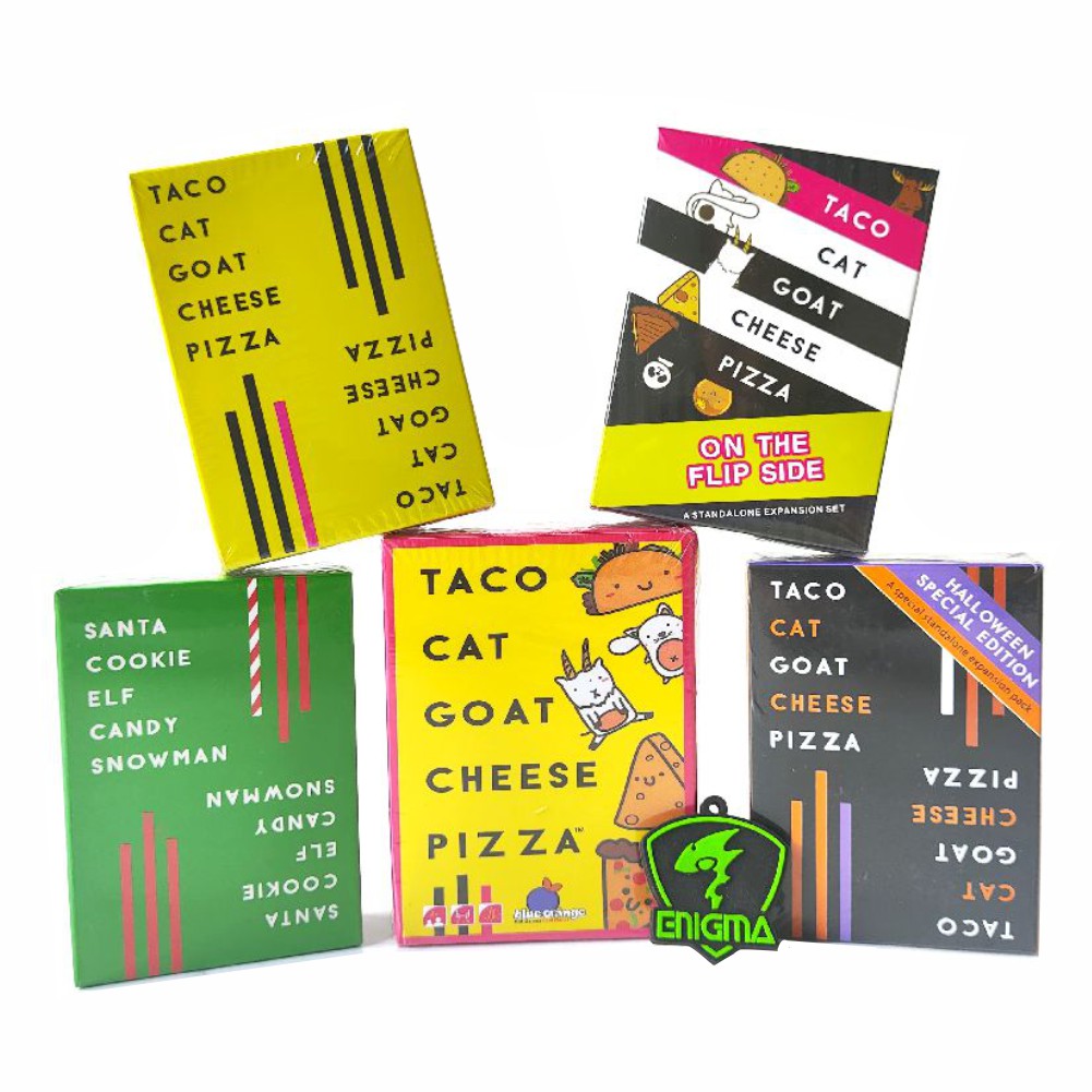 TACO CAT GOAT CHEESE PIZZA BOARD GAME - CARD GAME - ENIGMAZONE