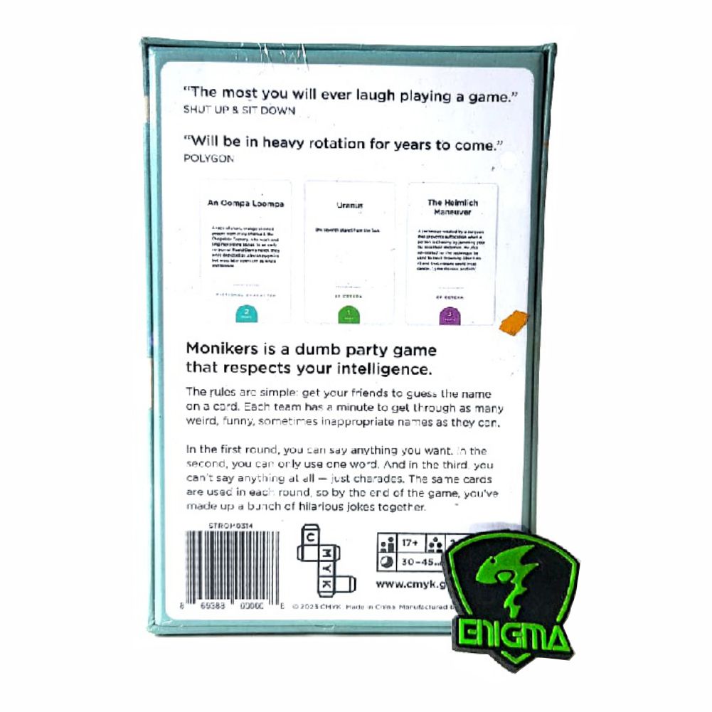 MONIKERS CARD GAME - PERMAINAN KARTU - ENIGMAZONE - Gambar 4